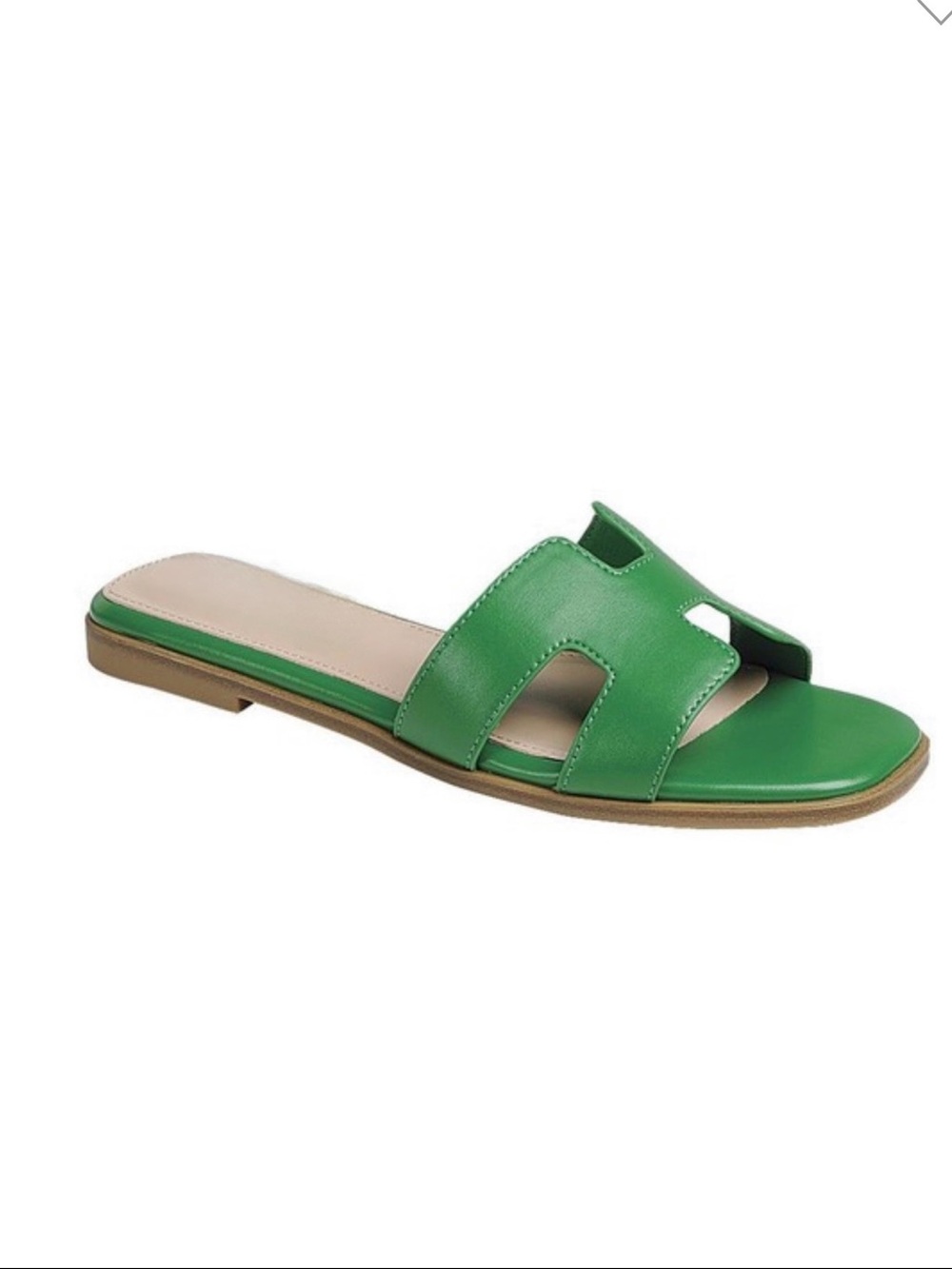 Green Hermes Oran STYLE sandals